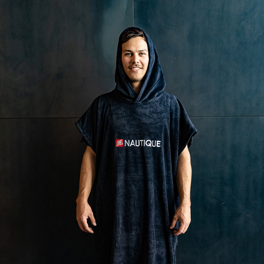 Nautique Towel Poncho Black 2020
