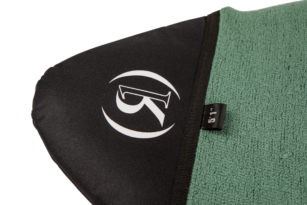 RONIX BOARD CASE SURF SOCK JADE _ BLACK GREY POINT