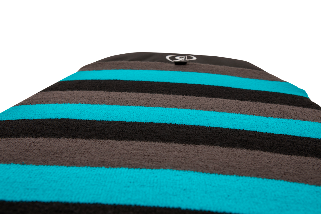 RONIX BOARD CASE SURF SOCK AQUA BLUE _ BLACK WIDE 