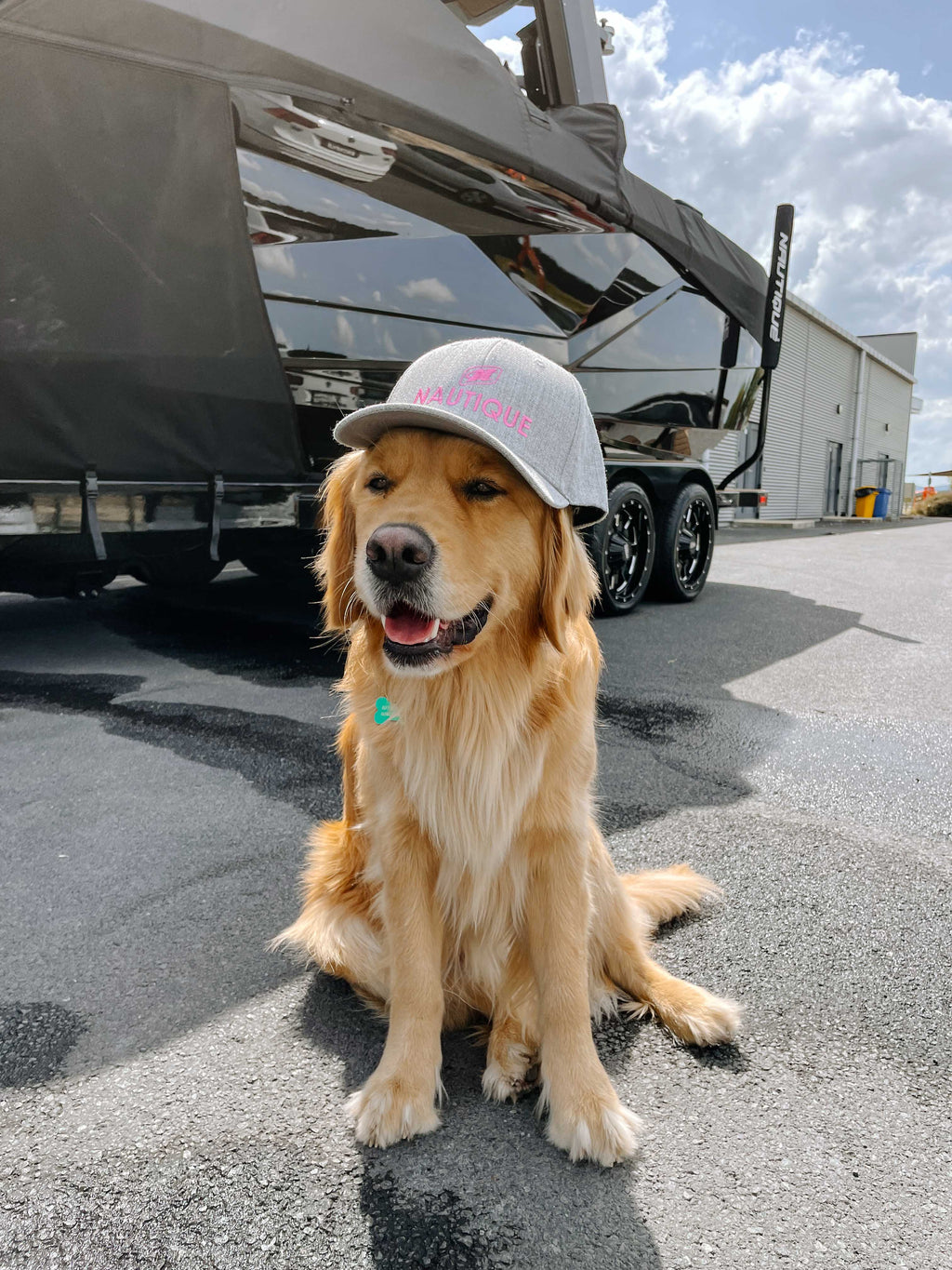 Nautique Ladies Curved Peak Hat Grey/Pink