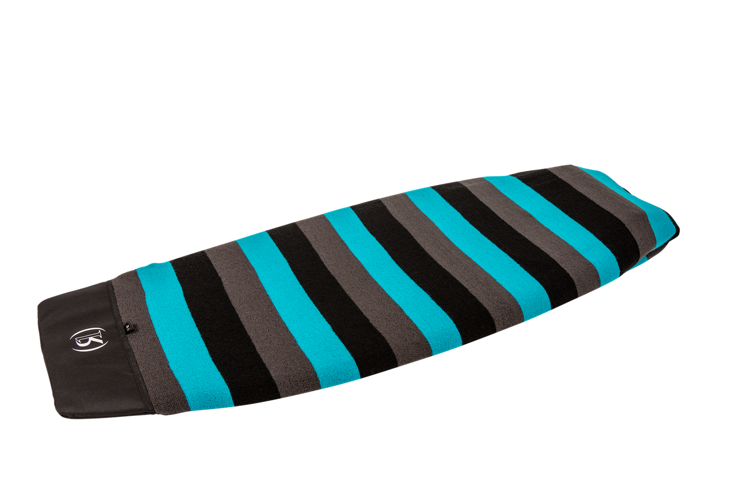 RONIX BOARD CASE SURF SOCK AQUA BLUE _ BLACK WIDE 