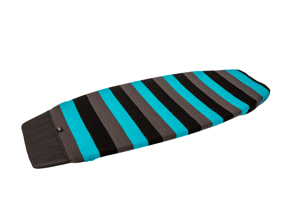 RONIX BOARD CASE SURF SOCK AQUA BLUE _ BLACK WIDE 